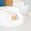 Wholesale Halo Necklace 925 Sterling Silver Geometric Pendant Electroplated Jewelry