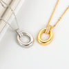 Wholesale Halo Necklace 925 Sterling Silver Geometric Pendant Electroplated Jewelry