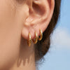 Wholesale Hammered Geometric Stainless Steel Electroplated Ear Clips Earrings For Women