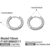 Wholesale Hammered Geometric Stainless Steel Electroplated Ear Clips Earrings For Women