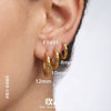 Wholesale Hammered Geometric Stainless Steel Electroplated Ear Clips Earrings For Women