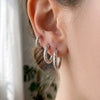 Wholesale Hammered Geometric Stainless Steel Electroplated Ear Clips Earrings For Women