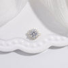 Wholesale Hand Card Connector Material S925 Sterling Silver Inlaid Zirconium Round Snowflake Design