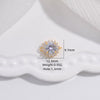 Wholesale Hand Card Connector Material S925 Sterling Silver Inlaid Zirconium Round Snowflake Design