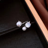 Wholesale Hand Jewelry Copper Geometric Vintage Retro Highend Open Ring Set With Zirconia For Women