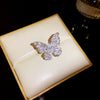 Wholesale Hand Jewelry Copper Geometric Vintage Retro Highend Open Ring Set With Zirconia For Women