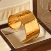 Wholesale Hand Jewelry Exaggerated Geometric Stainless Steel Open Bracelet 18K Goldplated Electroplated