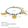 Wholesale Hand Jewelry For Women Stainless Steel 18K Gold Plated Geometric Pattern Light Luxury Bracelet