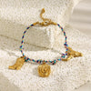 Wholesale Hand Jewelry For Women Stainless Steel 18K Gold Plated Geometric Pattern Light Luxury Bracelet