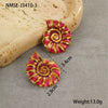 Wholesale Hand Jewelry Stainless Steel Earrings And Titanium Steel Ring Marine Style Geometric Pattern 18K Gold Plated