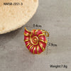 Wholesale Hand Jewelry Stainless Steel Earrings And Titanium Steel Ring Marine Style Geometric Pattern 18K Gold Plated