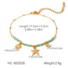 Wholesale Hand Jewelry Stainless Steel Electroplated Bracelet For Women With Heart Star Geometric Animal Zodiac Patterns