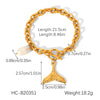 Wholesale Hand Jewelry Stainless Steel Electroplated Bracelet For Women With Heart Star Geometric Animal Zodiac Patterns