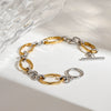 Wholesale Hand Jewelry Stainless Steel Geometric Electroplated Allmatch Simple Niche Highgrade Women's Bracelet