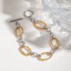 Wholesale Hand Jewelry Stainless Steel Geometric Electroplated Allmatch Simple Niche Highgrade Women's Bracelet