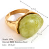 Wholesale Hand Jewelry Stainless Steel 18K Gold Plated Geometric Wave Pattern Ring For Women
