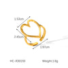 Wholesale Hand Jewelry Stainless Steel Open Ring With Butterfly Snakeshaped Starfish Heart Flower Geometric Animal Zodiac Patterns Electroplated