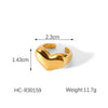 Wholesale Hand Jewelry Stainless Steel Open Ring With Butterfly Snakeshaped Starfish Heart Flower Geometric Animal Zodiac Patterns Electroplated