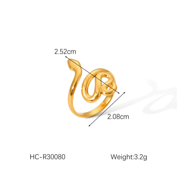 Wholesale Hand Jewelry Stainless Steel Open Ring With Butterfly Snakeshaped Starfish Heart Flower Geometric Animal Zodiac Patterns Electroplated