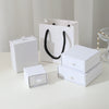 Wholesale Hand Kneaded Black And White Jewelry Packaging Box Made Of Paper And Cardboard For Rings And Necklaces