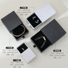 Wholesale Hand Kneaded Black And White Jewelry Packaging Box Made Of Paper And Cardboard For Rings And Necklaces