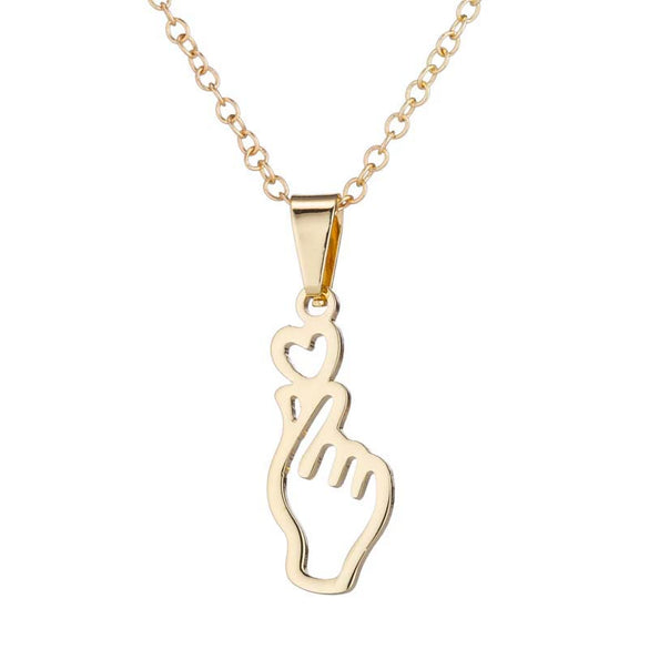 Wholesale Handheld Love Stainless Steel Jewelry Threepiece Set With Heart Pattern And Electroplating Treatment