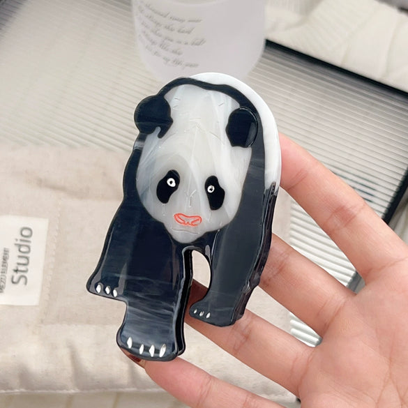 Wholesale Handmade Acetic Acid Animals Personalized Hairpin Giant Panda Hedgehog Grab Clip