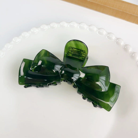 Wholesale Handmade Acetic Acid Elegant Bow Hair Clip For Women