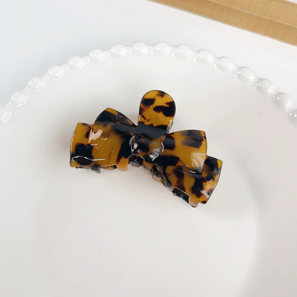 Wholesale Handmade Acetic Acid Elegant Bow Hair Clip For Women