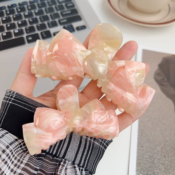 Wholesale Handmade Acetic Acid Elegant Bow Hair Clip For Women