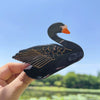 Wholesale Handmade Acetic Acid Hair Clip With Black And White Swan Design Sweet Style Grip Clip For Women