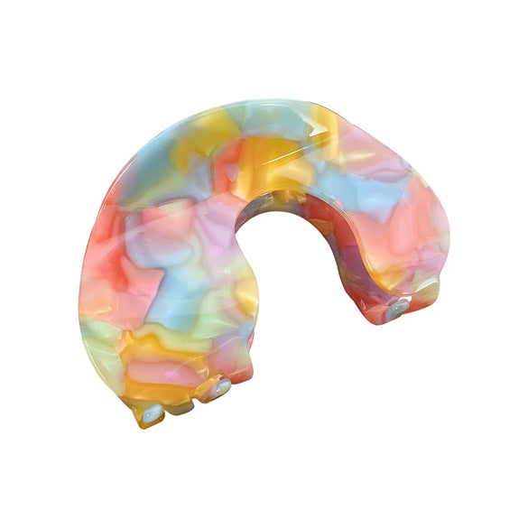 Wholesale Handmade Acetic Acid Hair Grab Clip With Geometric And Flower Style For Women