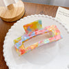 Wholesale Handmade Acetic Acid Hair Grab Clip With Geometric And Flower Style For Women