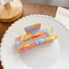 Wholesale Handmade Acetic Acid Hair Grab Clip With Geometric And Flower Style For Women