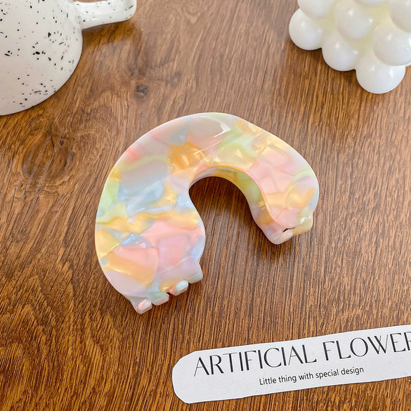 Wholesale Handmade Acetic Acid Hair Grab Clip With Geometric And Flower Style For Women