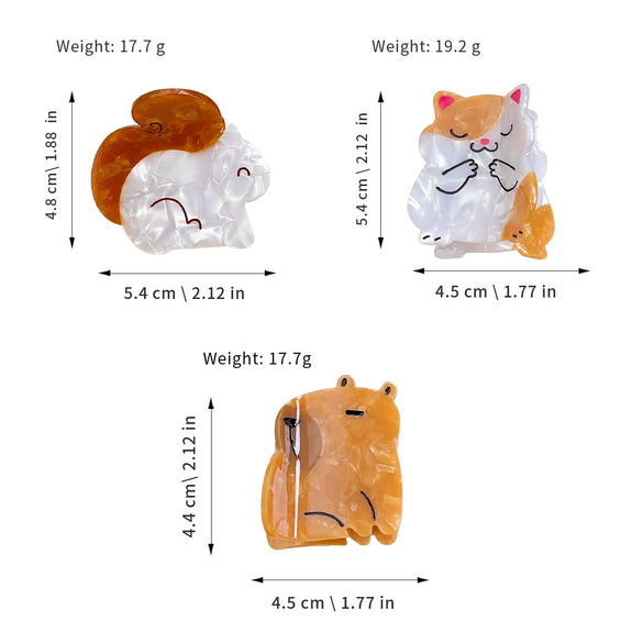 Wholesale Handmade Acetic Acid Hairpin With Animal Style For Women