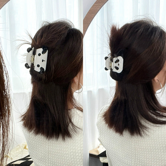 Wholesale Handmade Acetic Acid Hairpin With Cute Panda Cartoon Design For Women