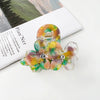 Wholesale Handmade Acetic Acid Heartshaped Flower Hairpin For Girls Small Fresh Style