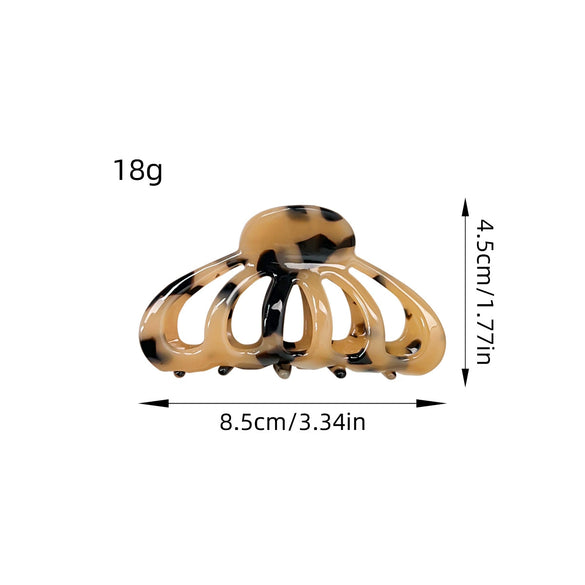Wholesale Handmade Acetic Acid Light Luxury Geometric Hollow Hair Accessories For Girls Lantern And Pumpkin Clip Styles