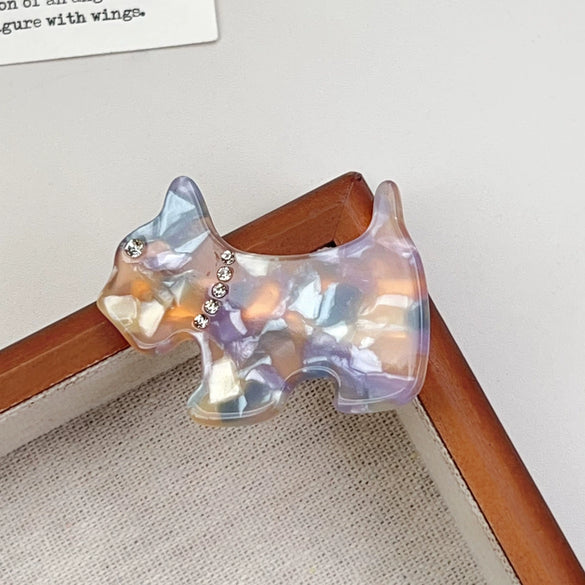 Wholesale Handmade Acetic Acid Puppy Style Duckbill Hair Clip For Women Hair Accessories