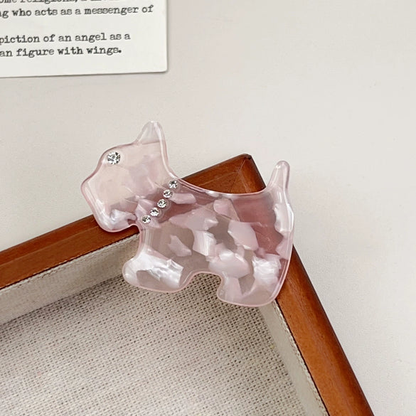 Wholesale Handmade Acetic Acid Puppy Style Duckbill Hair Clip For Women Hair Accessories