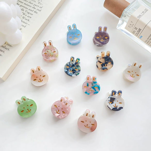 Wholesale Handmade Acetic Acid Rabbit Hairpin For Women Cute Hair Accessory