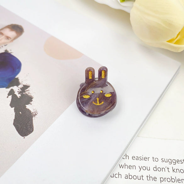 Wholesale Handmade Acetic Acid Rabbit Hairpin For Women Cute Hair Accessory