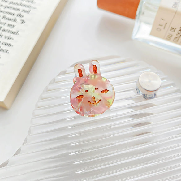 Wholesale Handmade Acetic Acid Rabbit Hairpin For Women Cute Hair Accessory