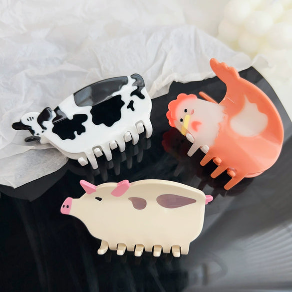 Wholesale Handmade Acetic Acid Small Animal Hair Accessories For Women