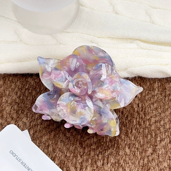 Wholesale Handmade Acetic Acid Sweet Style Flower Women's Hair Clips