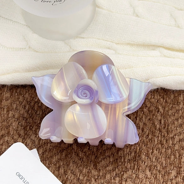 Wholesale Handmade Acetic Acid Sweet Style Flower Women's Hair Clips