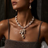 Wholesale Handmade Acrylic Animal Zodiac Pattern Necklace And Earrings Set For Women