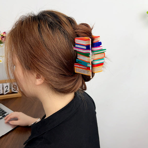 Wholesale Handmade Acrylic Corrugated Hair Clips For Women Fashion Hair Accessories