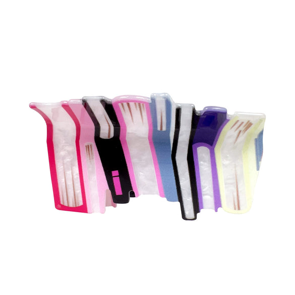 Wholesale Handmade Acrylic Corrugated Hair Clips For Women Fashion Hair Accessories
